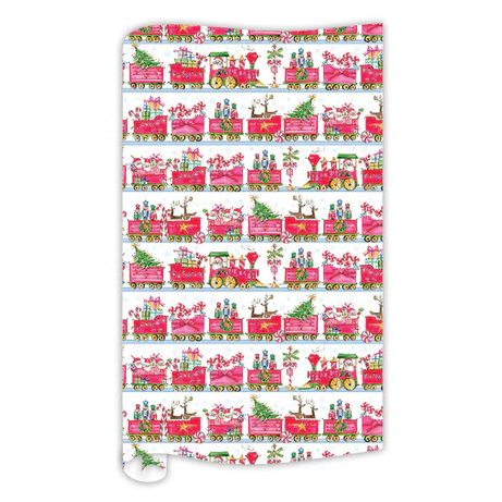 Santa Train Wrapping Paper