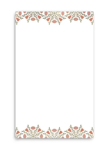 Folk Flower Notepad