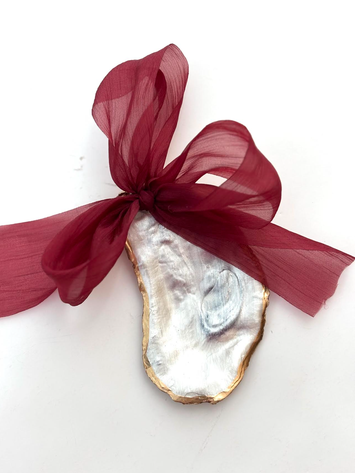 Painted Oyster Shell Ornament