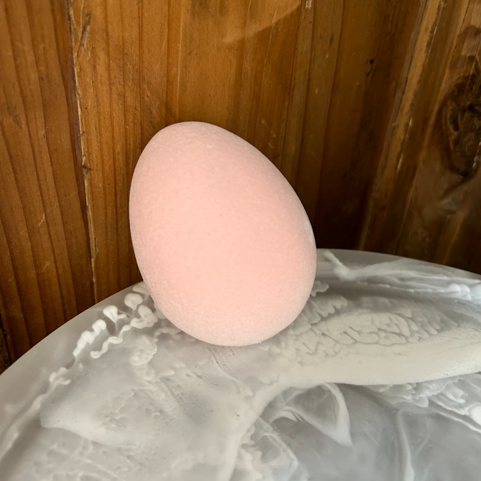 Pastel Resin Flocked Egg