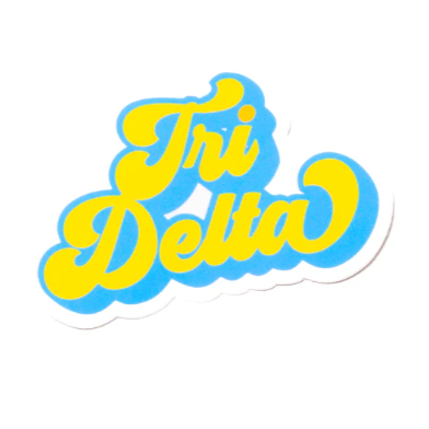 Sorority Retro Decal Sticker
