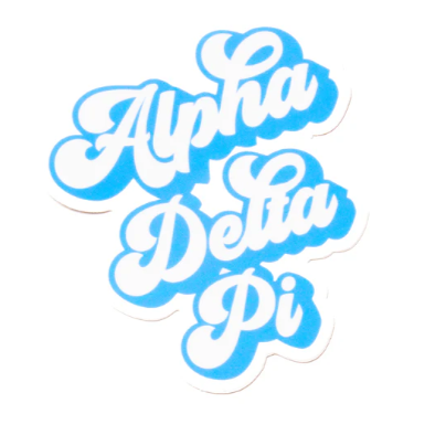 Sorority Retro Decal Sticker