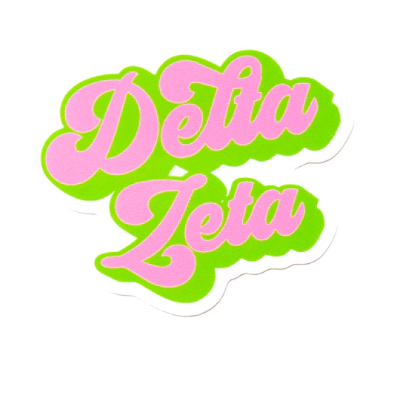 Sorority Retro Decal Sticker