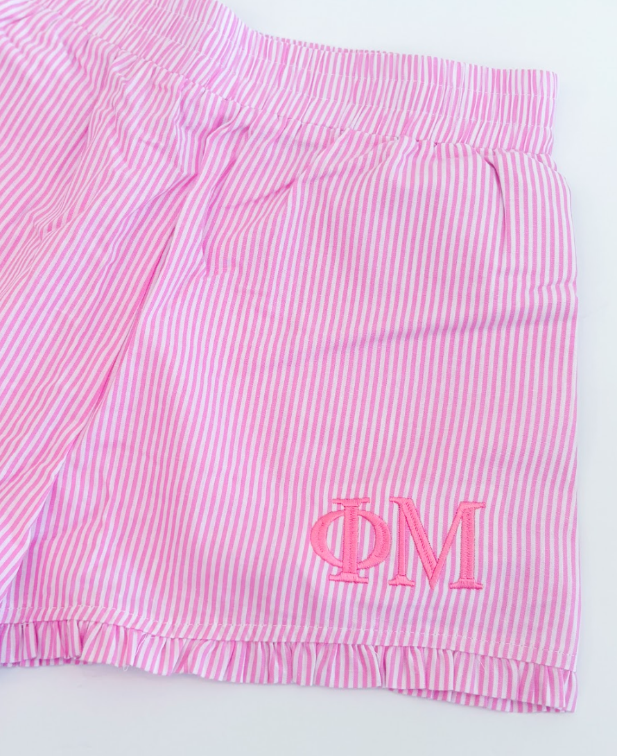 Greek Ruffle Shorts