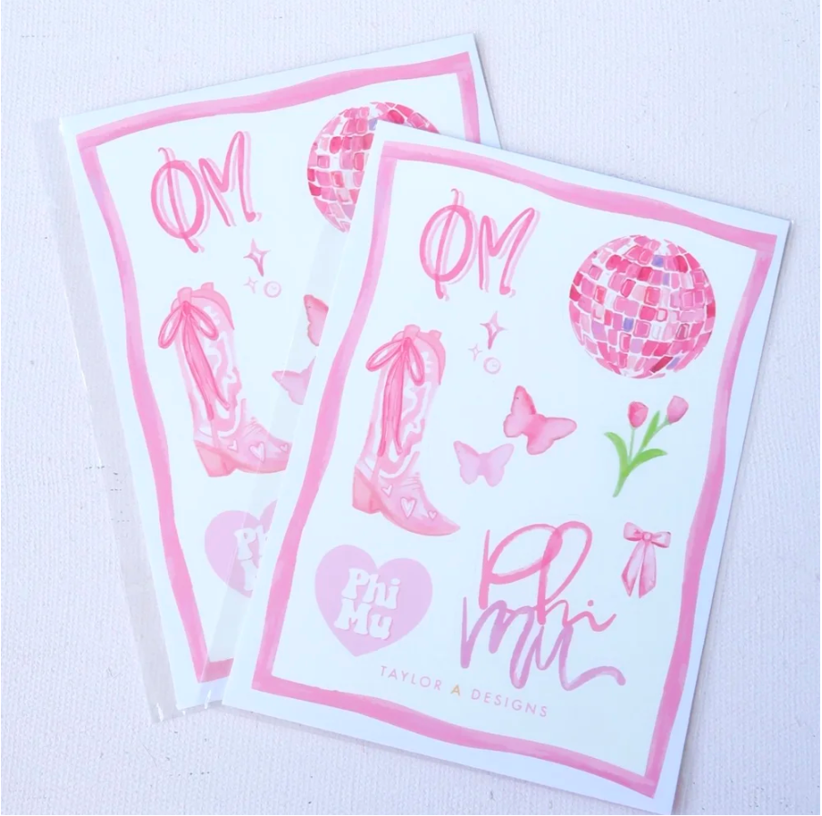 Greek Sticker Sheets