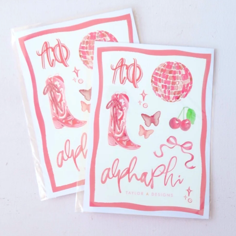 Greek Sticker Sheets