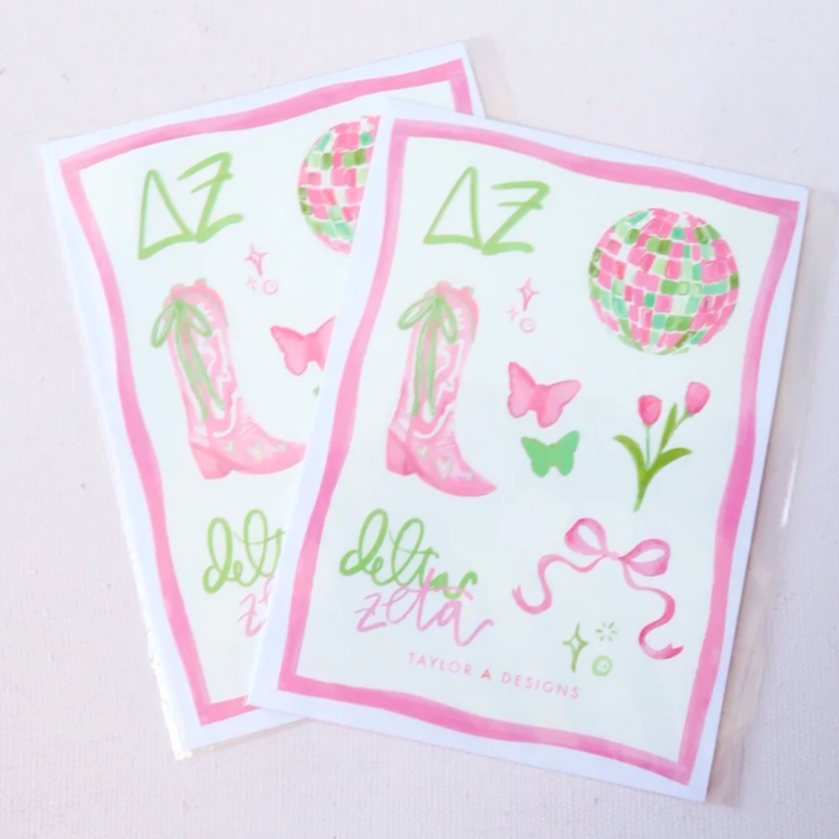 Greek Sticker Sheets