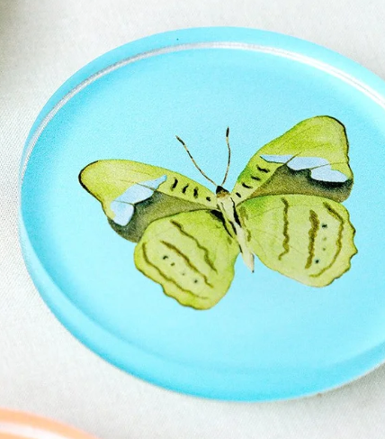 Acrylic Butterfly Coasters