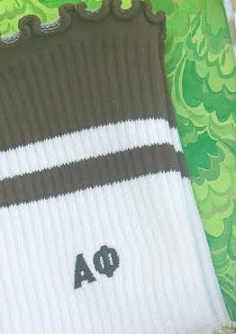 Sorority Lettuce Edge Socks