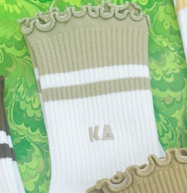 Sorority Lettuce Edge Socks