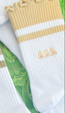 Sorority Lettuce Edge Socks