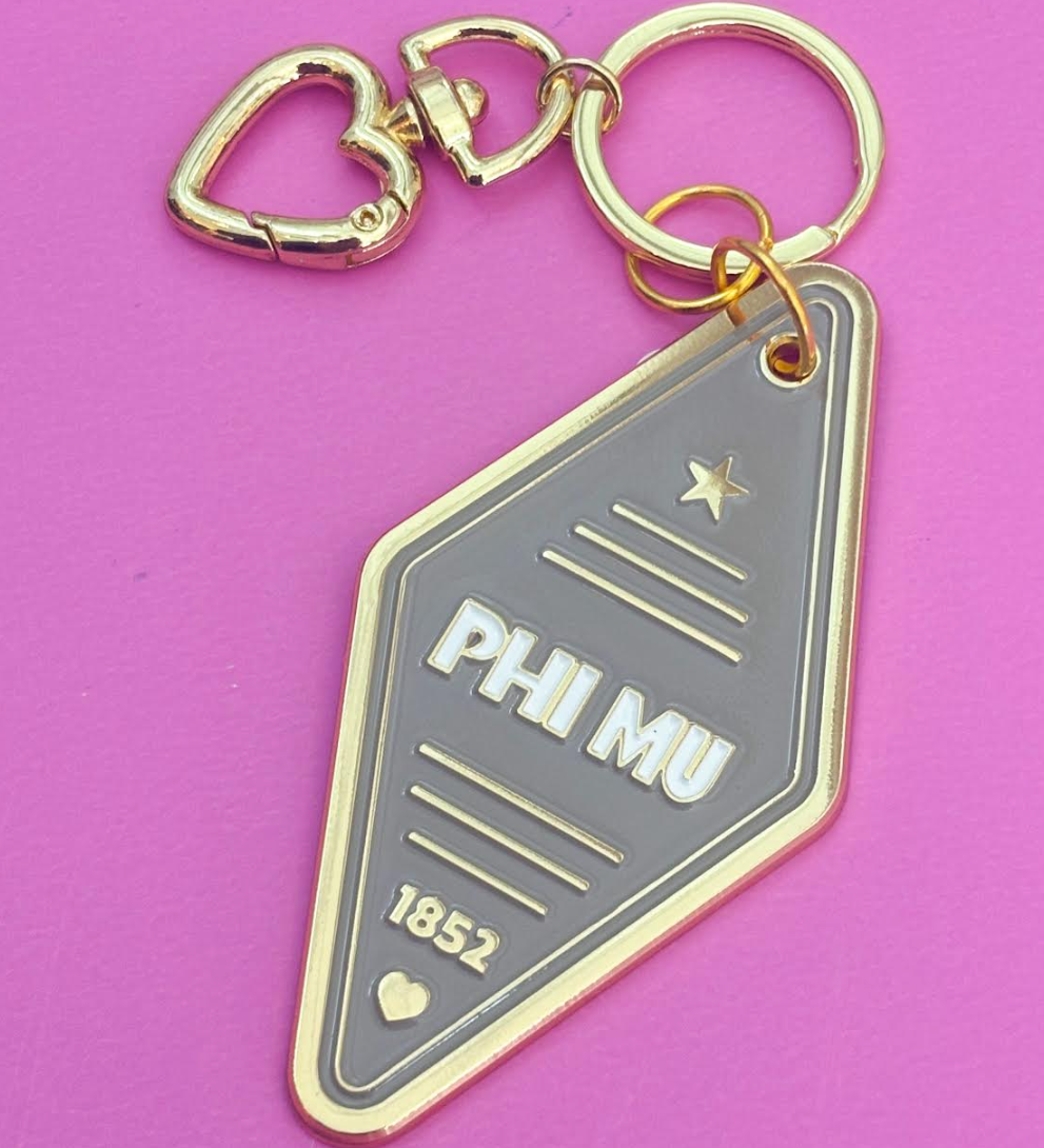 Sorority Enamel Bag Charm