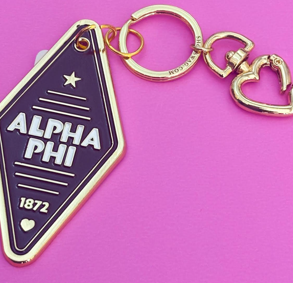 Sorority Enamel Bag Charm