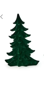 Green Flocked Trees