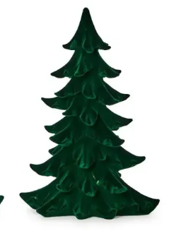 Green Flocked Trees