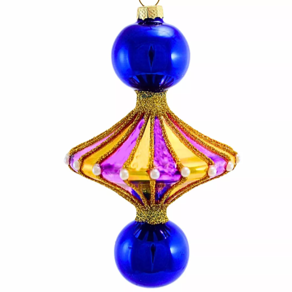 Merry and Bright Spindle Ornament