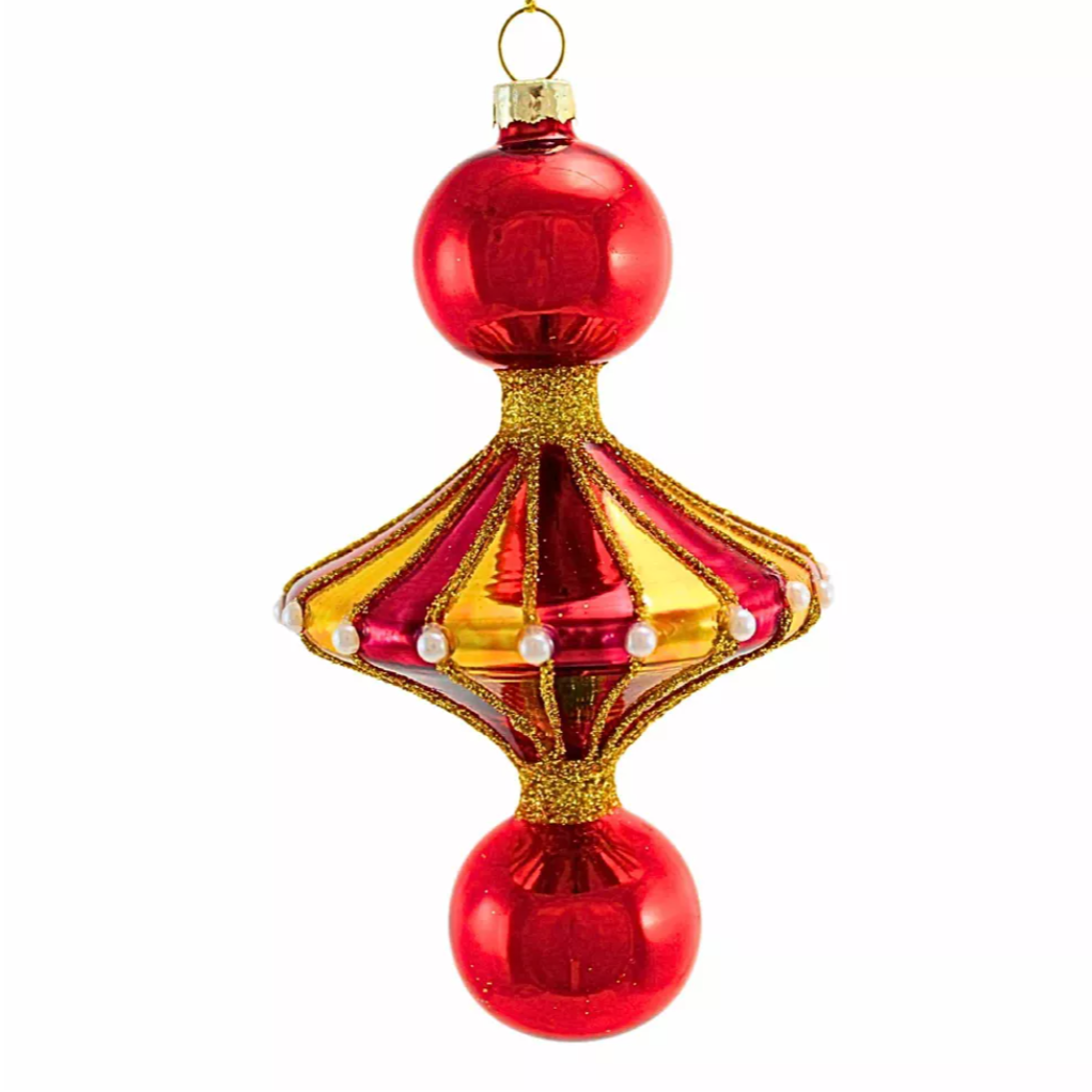 Merry and Bright Spindle Ornament