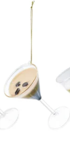 Glass Cocktail Ornaments