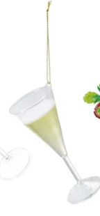 Glass Cocktail Ornaments