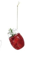 Glass Cocktail Ornaments