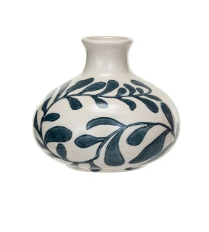 Vase with Abstract Designs
