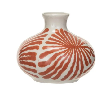 Vase with Abstract Designs