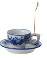 Blue & White Vase, Teapot, & Teacup Ornaments