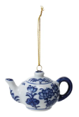 Blue & White Vase, Teapot, & Teacup Ornaments