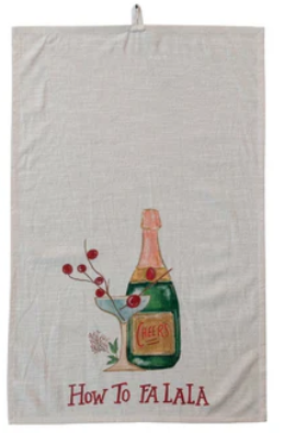 Cocktail Holiday Tea Towel