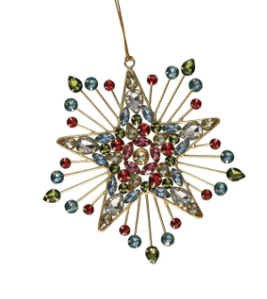 Jeweled Star Ornament