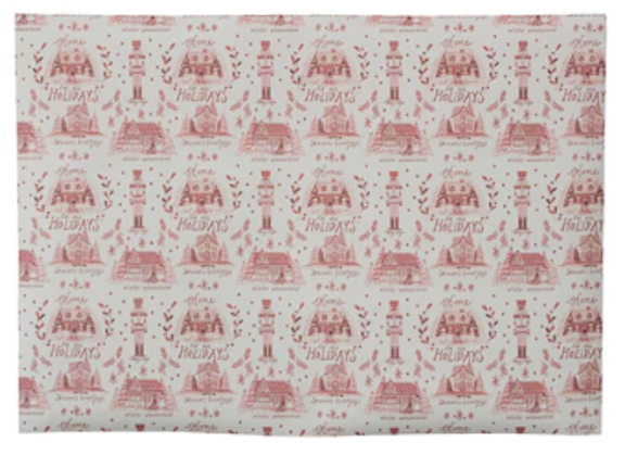 Rustic Red Wrapping Paper Sheets