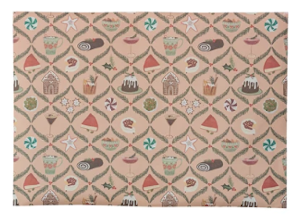 Holiday Pattern Wrapping Paper Sheets