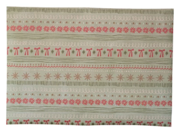 Holiday Pattern Wrapping Paper Sheets