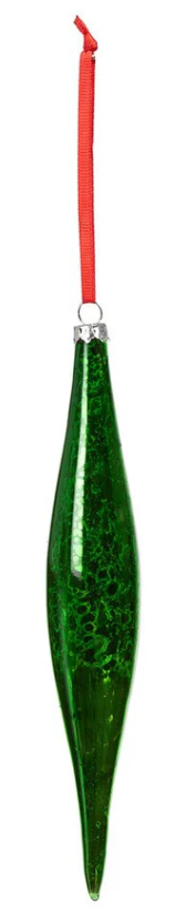 Multi Colored Glass Drop Ornament
