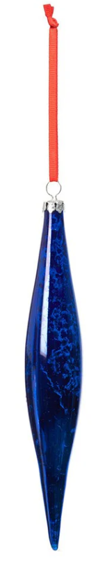 Multi Colored Glass Drop Ornament