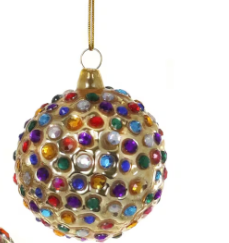 Jewel Encrusted Bauble Ornament