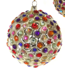 Jewel Encrusted Bauble Ornament