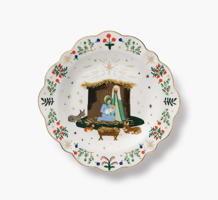 Nativity Porcelain Dessert Plates