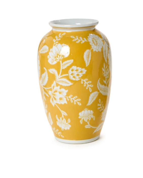 Yellow Floral Vase