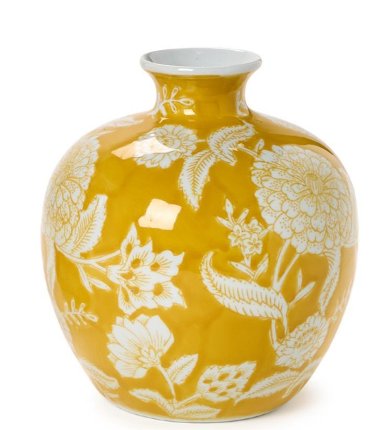 Yellow Floral Vase