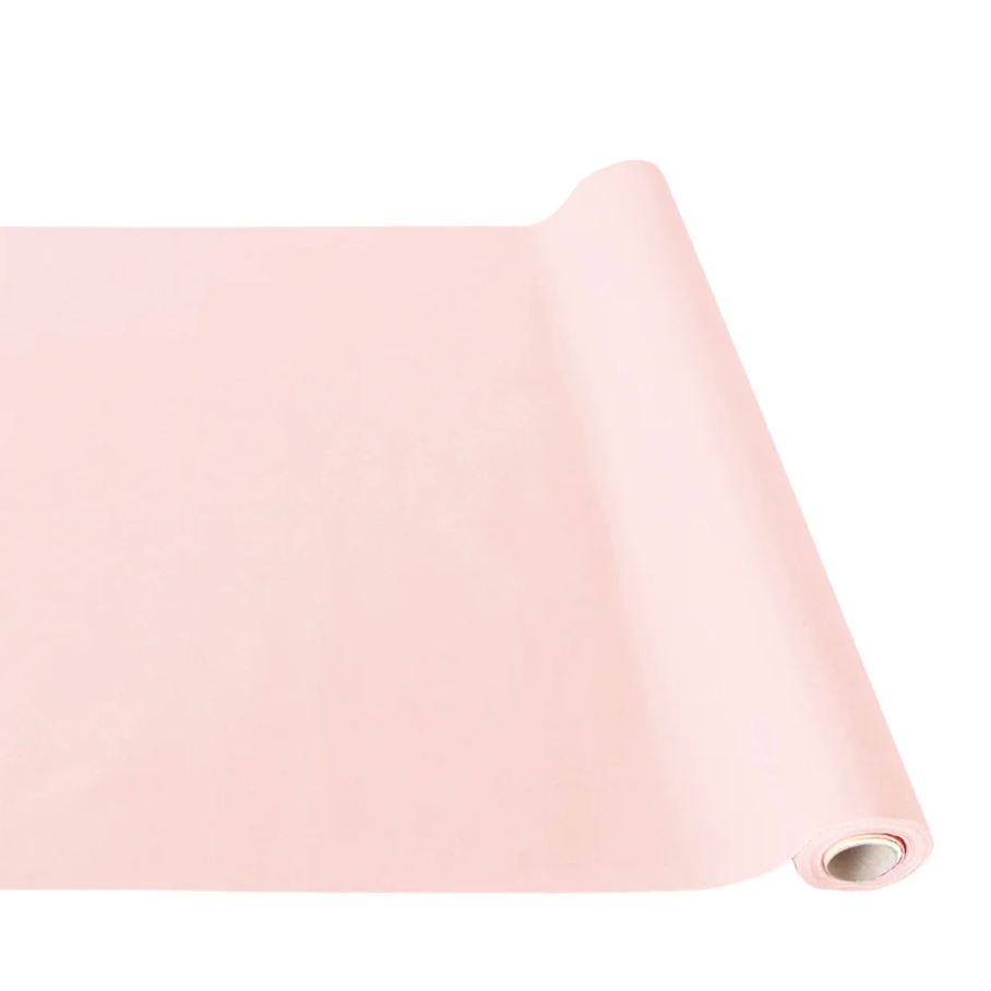 Pink Flocked Table Runner