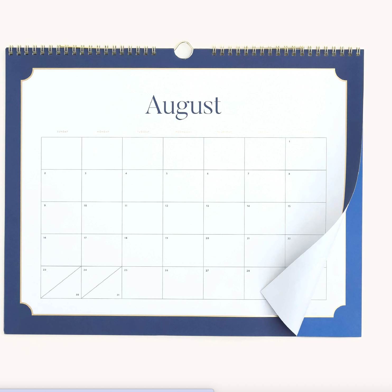 Horizontal Wall Calendar
