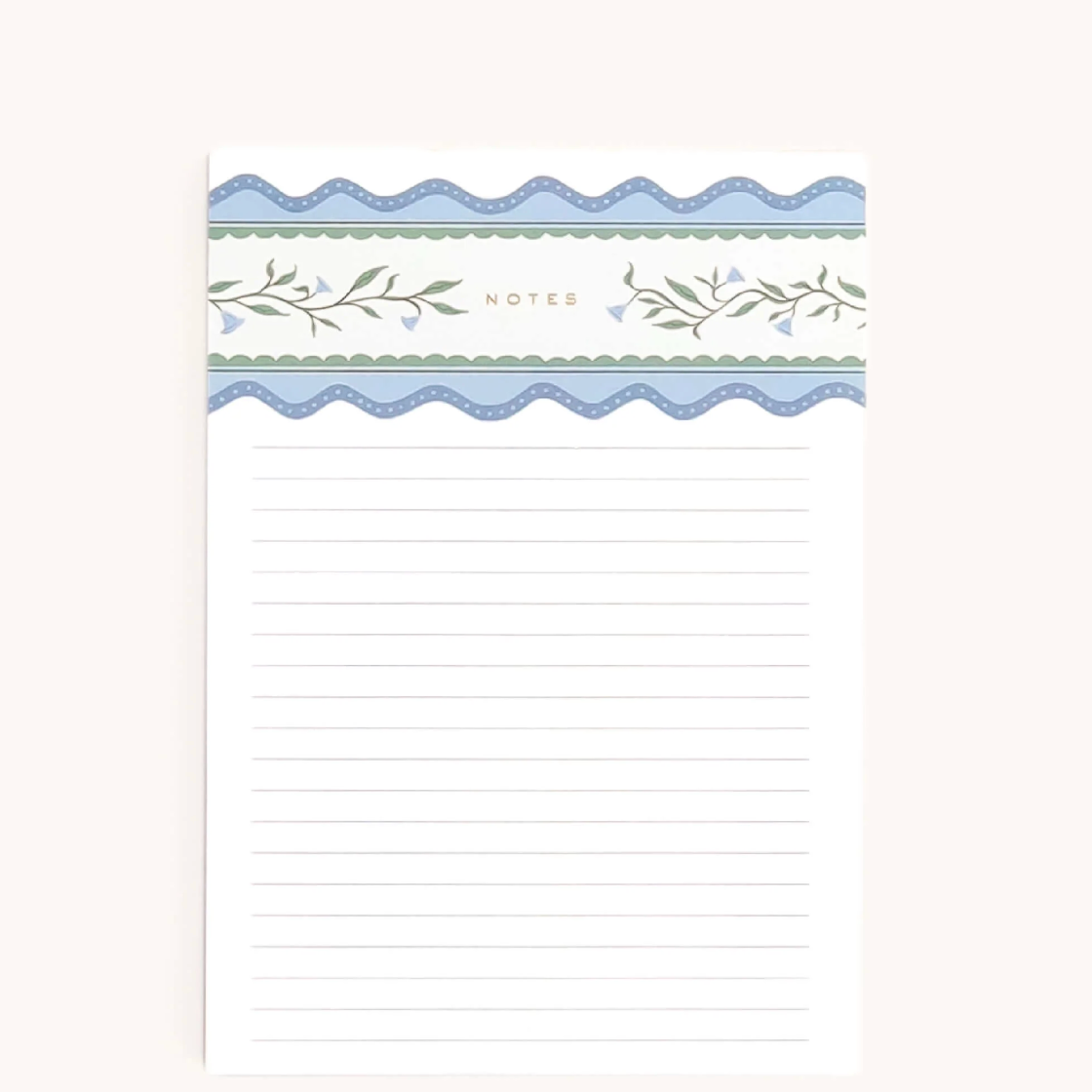 Floral Stripe Notepad