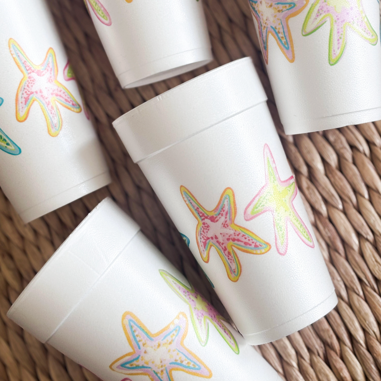 Starfish Foam Cups