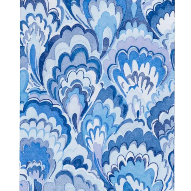 Marbled Ceramica Indigo Guest Towels