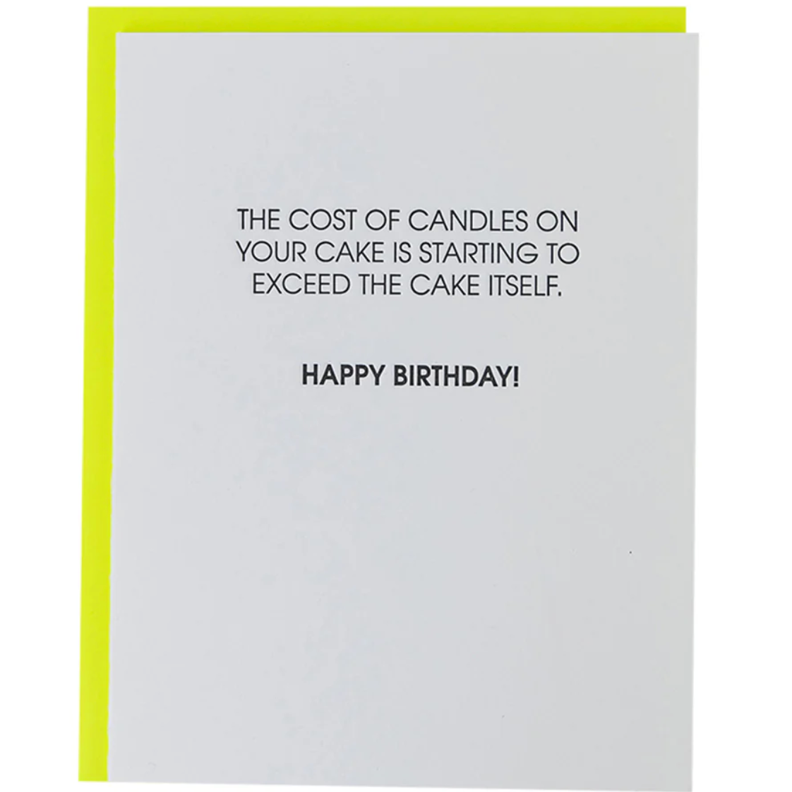 Cost of Candles Card
