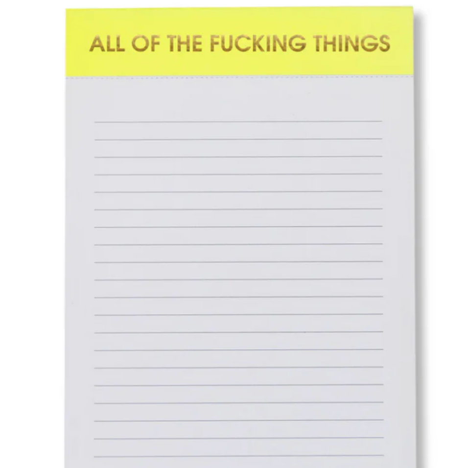 All of the F*cking Things Notepad