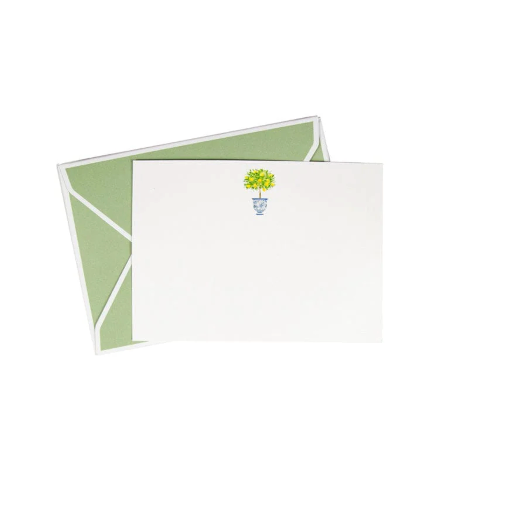 Lemon Topiary Correspondence Cards with Envelopes