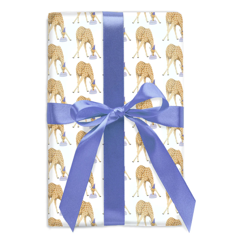 Giraffe Birthday Wrapping Paper