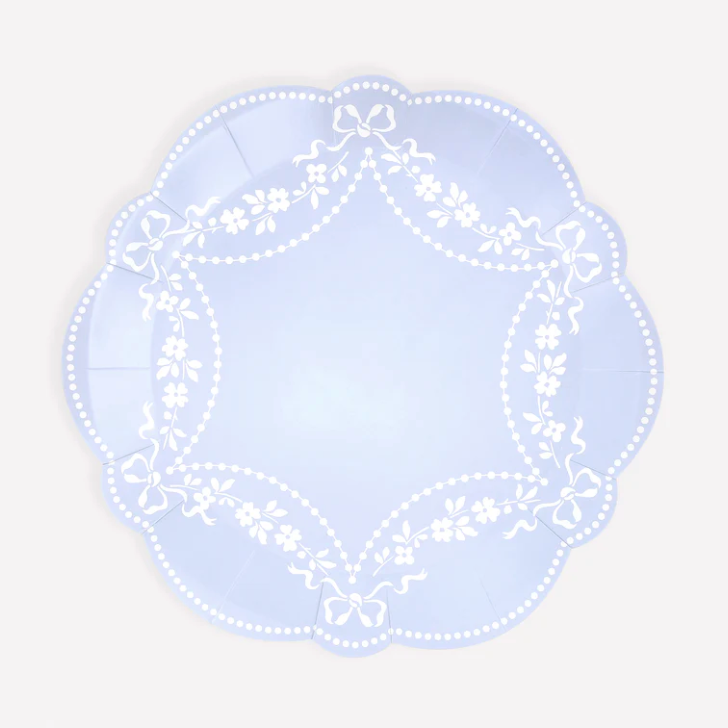 Rococo Blue Dinner Plates